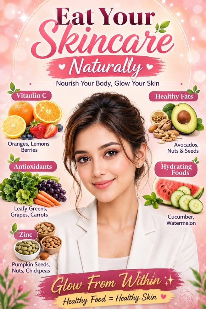 Eat Your Skincare: 7 Best Foods for Naturally Glowing and Healthy Skin